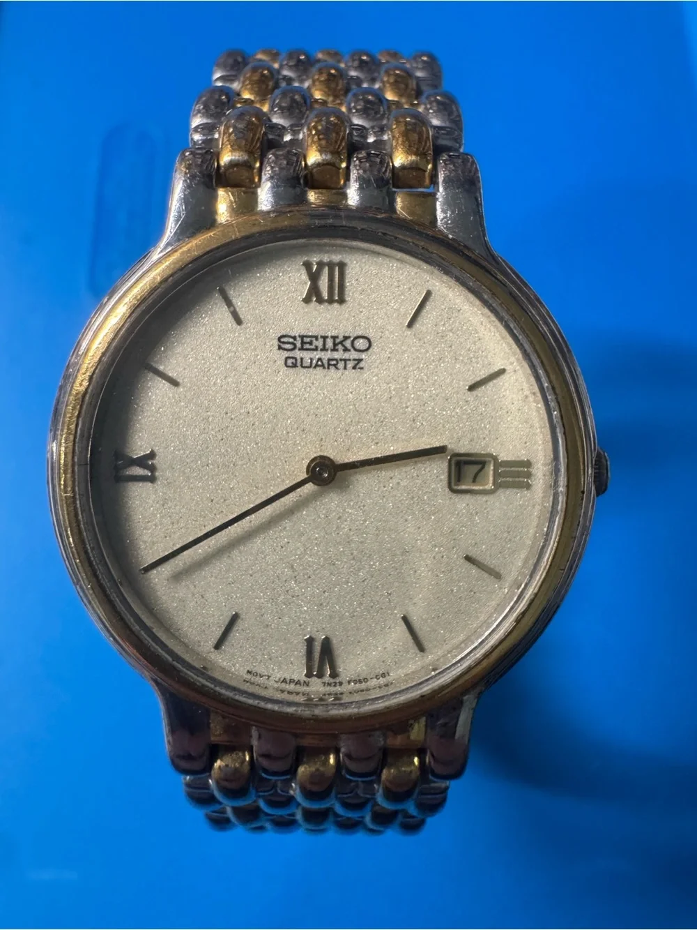 Seiko Two-Tone Gold and Silver Dress Watch